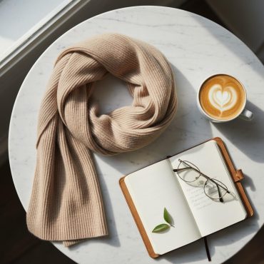 Cashmere Knit Scarf: Soft Elegant Winter Wrap